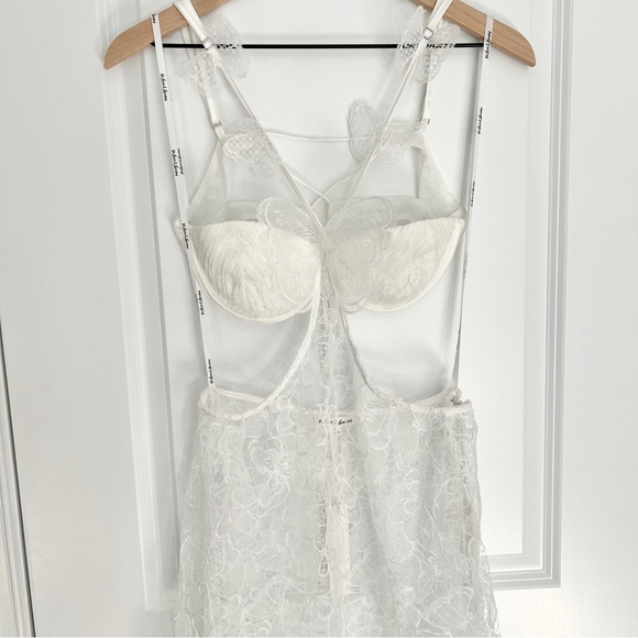 For Love and Lemons Mackenzie Butterfly Lace Slip Cut Out Dress Size Med… - Picture 8 of 14
